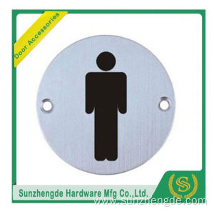 BTB SSP-001SS Guide Man Women Toilet Sign Plate